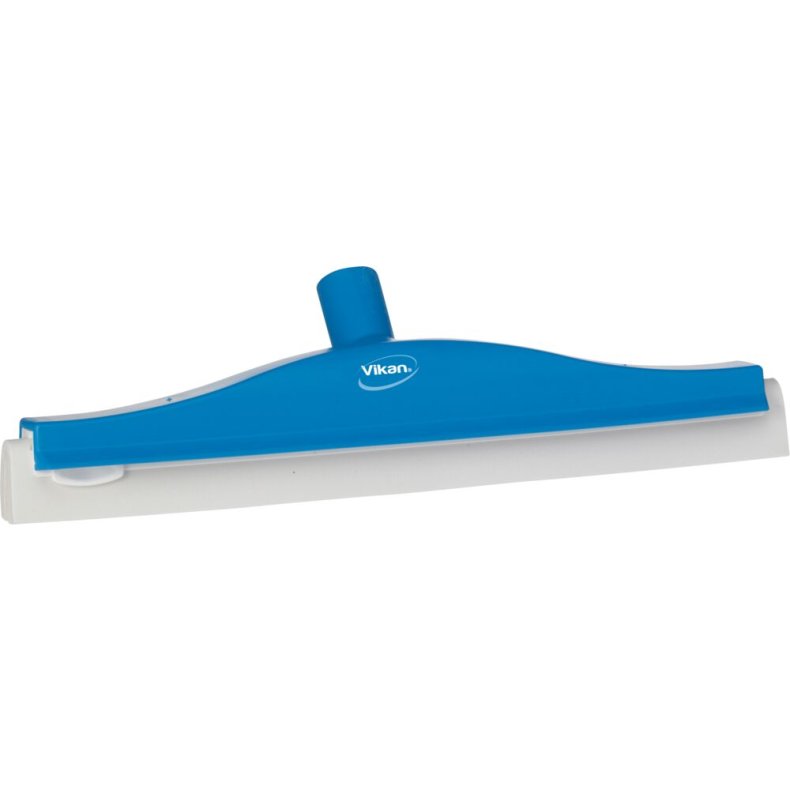 Gulvskraber, Vikan, 40x11x7,5cm, bl�, cellegummi/PP, med drejeled og dobbeltblad