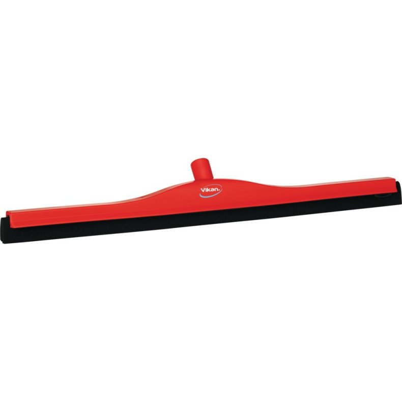 Gulvskraber, Vikan, 70x8x11cm, r�d, cellegummi/PP, 70 cm, med dobbeltblad *Denne vare tages ikke retur*