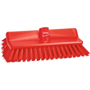 High-low b�rste, Vikan, 26,5x15x10cm, r�d, polyester/PP/rustfrit st�l, 26,5 cm, medium *Denne vare tages ikke retur*