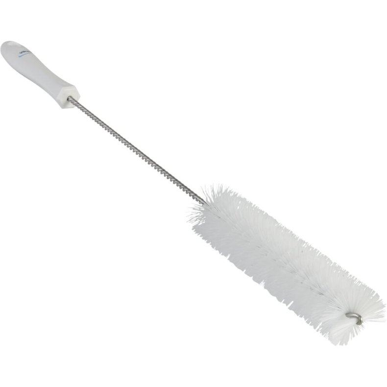 R�rrenser, Vikan, 50cm, �4cm, hvid, polyester/PP/rustfrit st�l, stiv