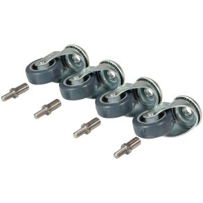 Hjuls�t, Tina Trolleys, 19mm, �50mm, sort, PA/PP, til moppeboks *Denne vare tages ikke retur*