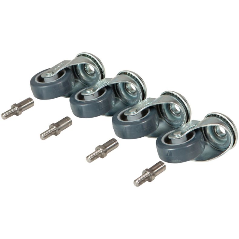 Hjuls�t, Tina Trolleys, 19mm, �50mm, sort, PA/PP, til moppeboks *Denne vare tages ikke retur*
