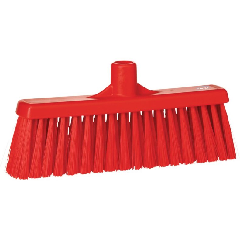 Fejekost, Vikan, r�d, polyester/PP/rustfrit st�l, 31 cm, medium *Denne vare tages ikke retur*