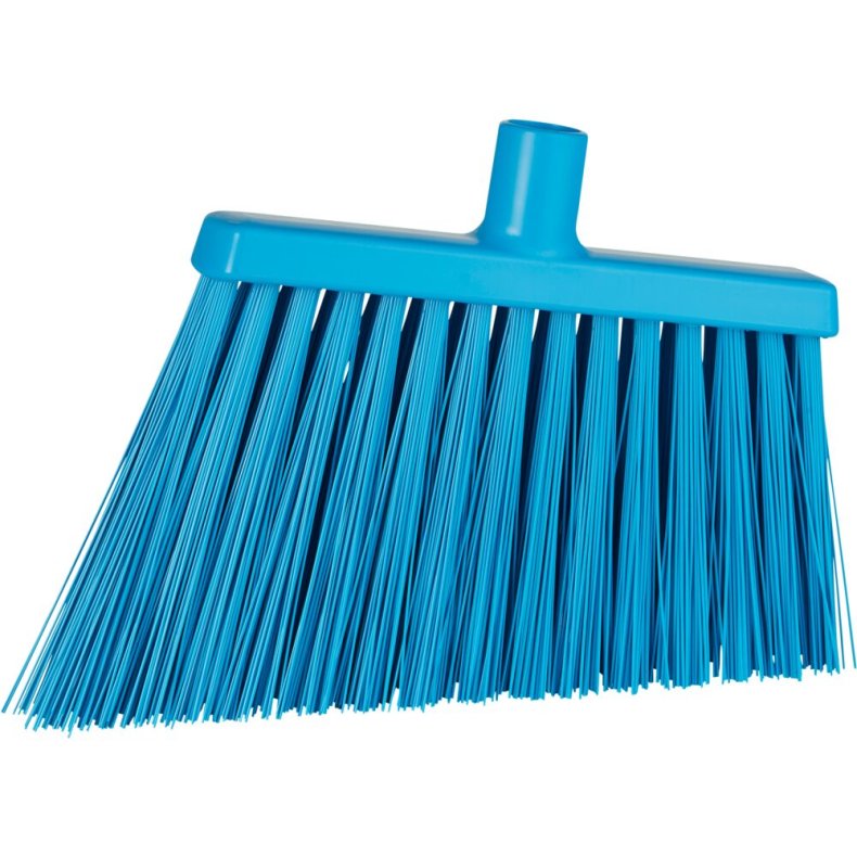 Fejekost, Vikan, bl�, polyester/PP/rustfrit st�l, 29 cm, meget stiv *Denne vare tages ikke retur*