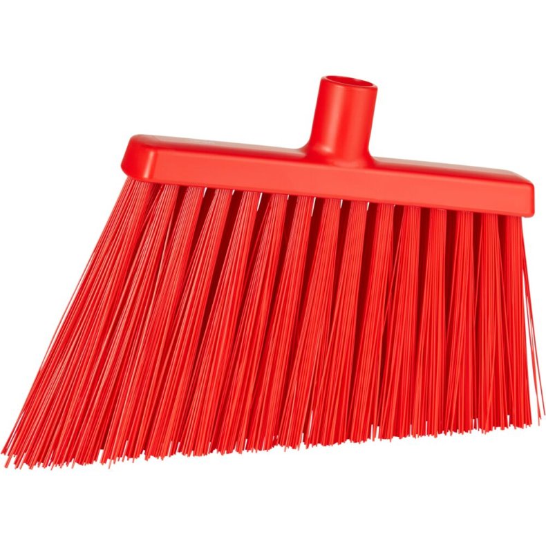 Fejekost, Vikan, r�d, polyester/PP/rustfrit st�l, 29 cm, meget stiv *Denne vare tages ikke retur*