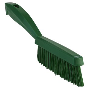 H�ndb�rste, Vikan, 30x2x7cm, gr�n, polyester/PP/rustfrit st�l, meget stiv *Denne vare tages ikke retur*