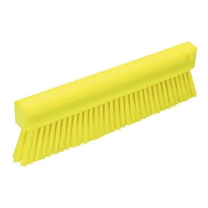 Melb�rste, Vikan, 30x3,1x10cm, gul, polyester/PP/rustfrit st�l, bl�d *Denne vare tages ikke retur*