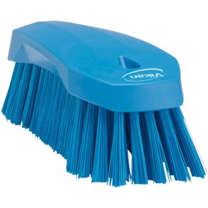 K�rneb�rste, Vikan, 20x7x6cm, bl�, polyester/PP/rustfrit st�l, 20 cm, stiv *Denne vare tages ikke retur*
