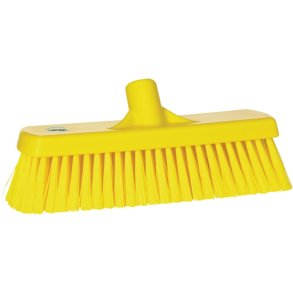 Fejekost, Vikan, gul, polyester/PP/rustfrit st�l, 30 cm, medium *Denne vare tages ikke retur*