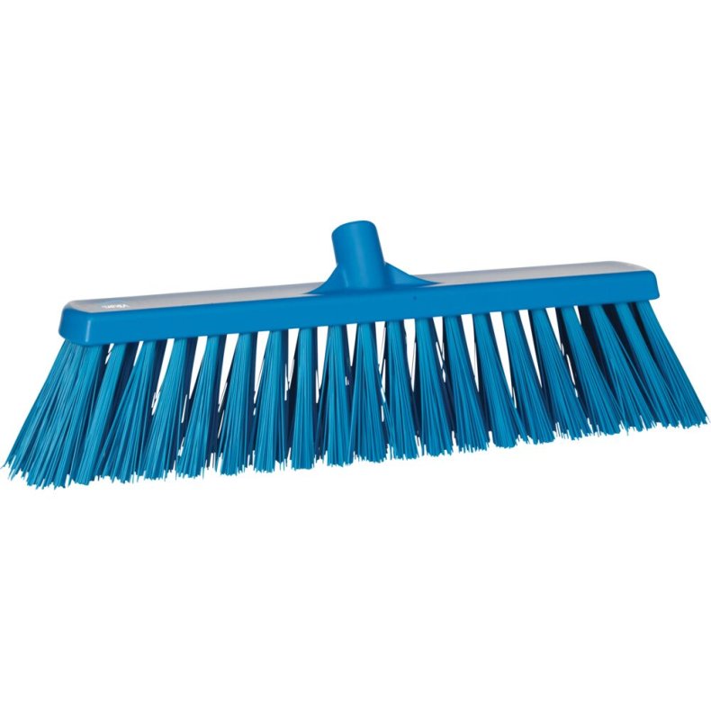 Fejekost, Vikan, bl�, polyester/PP/rustfrit st�l, 53 cm, meget stiv *Denne vare tages ikke retur*