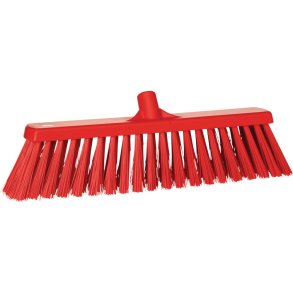 Fejekost, Vikan, r�d, polyester/PP/rustfrit st�l, 53 cm, meget stiv *Denne vare tages ikke retur*