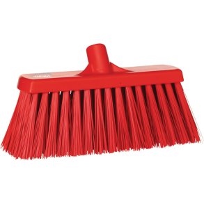 Fejekost, Vikan, r�d, polyester/PP/rustfrit st�l, 33 cm, meget stiv *Denne vare tages ikke retur*