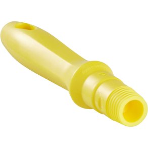 Miniskaft med gevind, Vikan, 16cm, �3cm, gul, PP *Denne vare tages ikke retur*