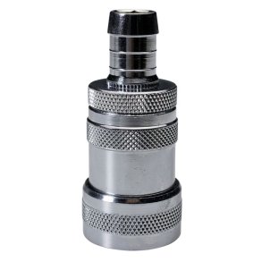 Ventilkobling, Nito, s�lv, med slangespids, forkromet messing *Denne vare tages ikke retur*