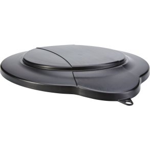 L�g til spand til f�devarer, Vikan, 31x37,3cm, sort, PP, til 12 l *Denne vare tages ikke retur*