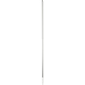 Skaft med vandgenneml�b, Vikan, 154cm, hvid, aluminium/PP, gevind, Q-kobling *Denne vare tages ikke retur*