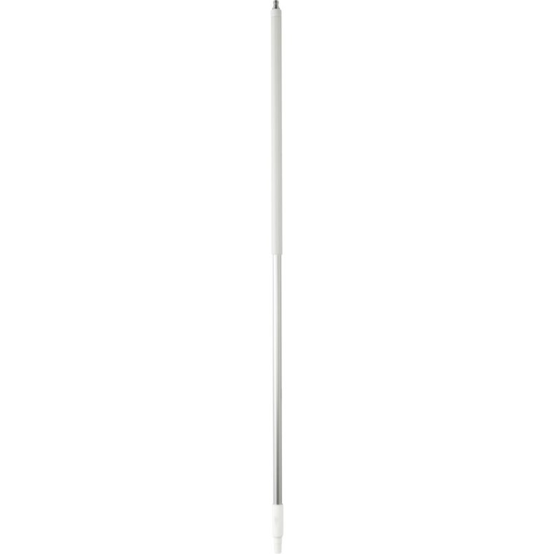 Skaft med vandgenneml�b, Vikan, 154cm, hvid, aluminium/PP, gevind, Q-kobling *Denne vare tages ikke retur*