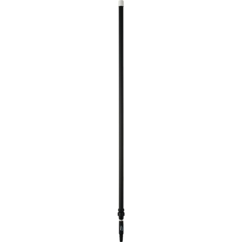 Teleskopskaft med gevind, Vikan, sort, aluminium/PP, 158-278 cm *Denne vare tages ikke retur*