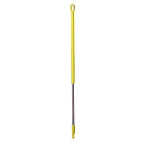 Skaft med gevind, Vikan, 131cm, �3,1cm, gul, aluminium/PP *Denne vare tages ikke retur*