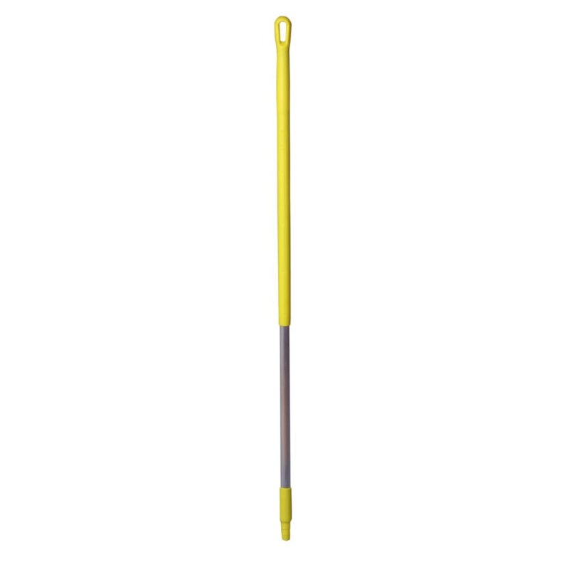 Skaft med gevind, Vikan, 131cm, �3,1cm, gul, aluminium/PP *Denne vare tages ikke retur*
