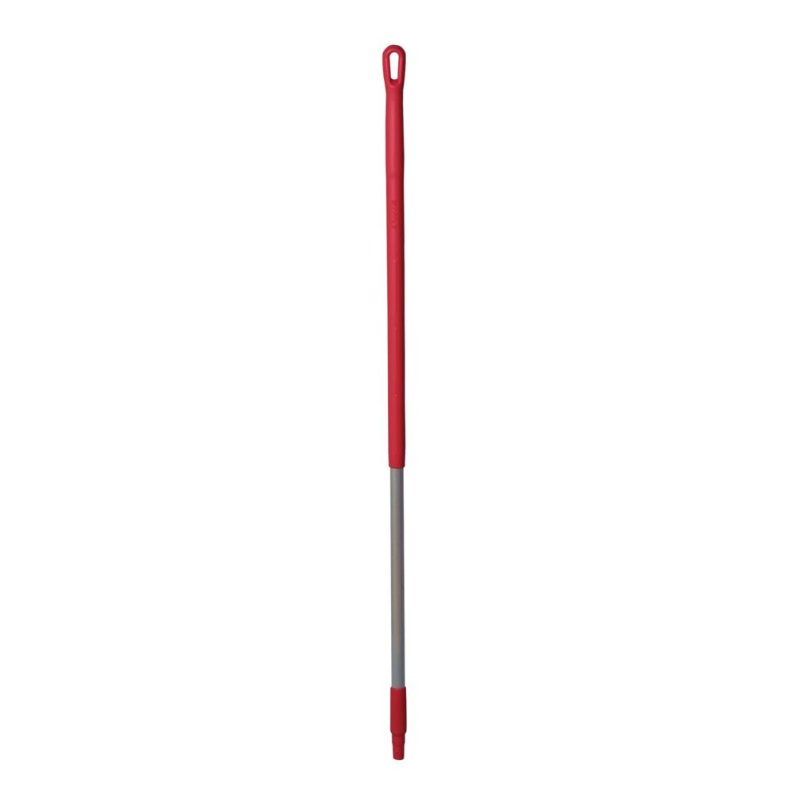 Skaft med gevind, Vikan, 131cm, �3,1cm, r�d, aluminium/PP *Denne vare tages ikke retur*