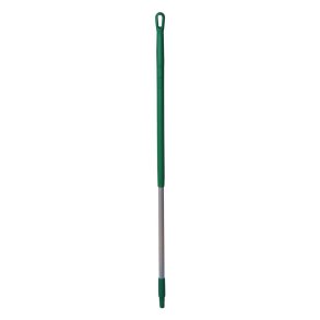 Skaft med gevind, Vikan, 131cm, �3,1cm, gr�n, aluminium/PP