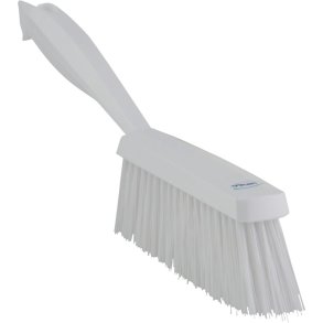 H�ndkost, Vikan, 33x3,5x11cm, hvid, polyester/PP/rustfrit st�l, medium *Denne vare tages ikke retur*