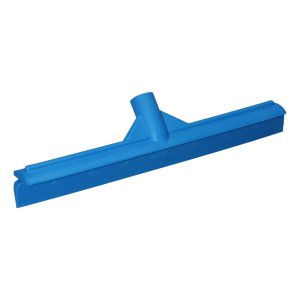 Gulvskraber, Vikan, 40x8cm, bl�, TPE gummi/PP, 40 cm, med enkeltblad, ultra hygiejnisk