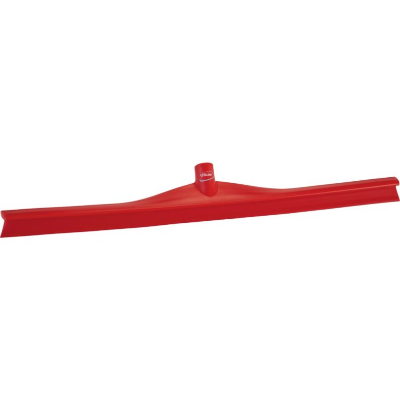Gulvskraber, Vikan, 70x7x8,5cm, r�d, TPE gummi/PP, 70 cm, med enkeltblad, ultra hygiejnisk *Denne vare tages ikke retur*