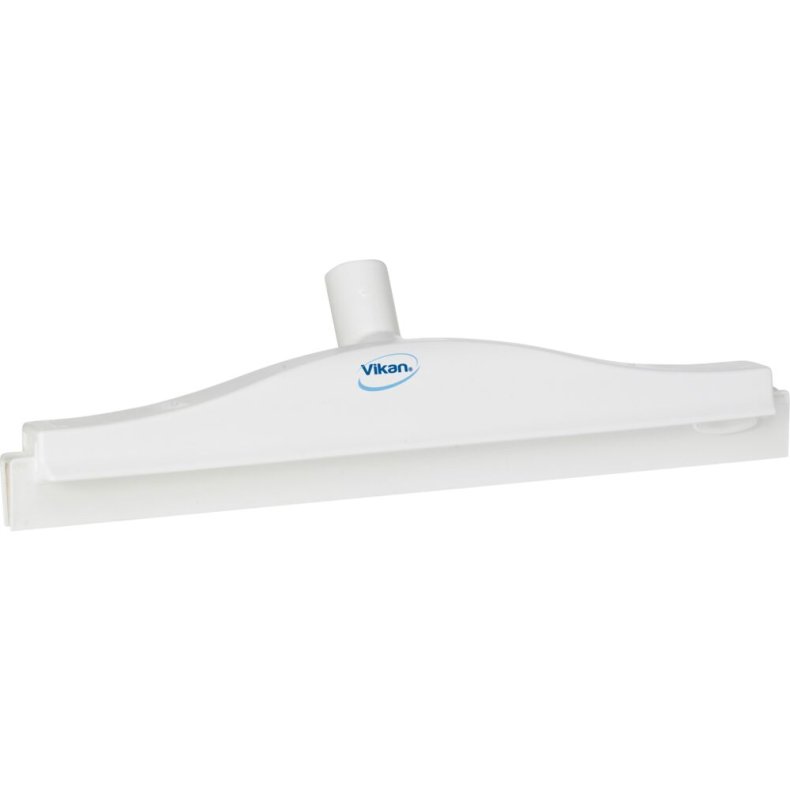 Gulvskraber, Vikan, 40,5x10x7,5cm, hvid, TPE gummi/PP, 40 cm, med drejeled og udskiftningskassette