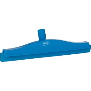Gulvskraber, Vikan, 40,5x10x7,5cm, bl�, TPE gummi/PP, med drejeled og udskiftningskassette *Denne vare tages ikke retur*