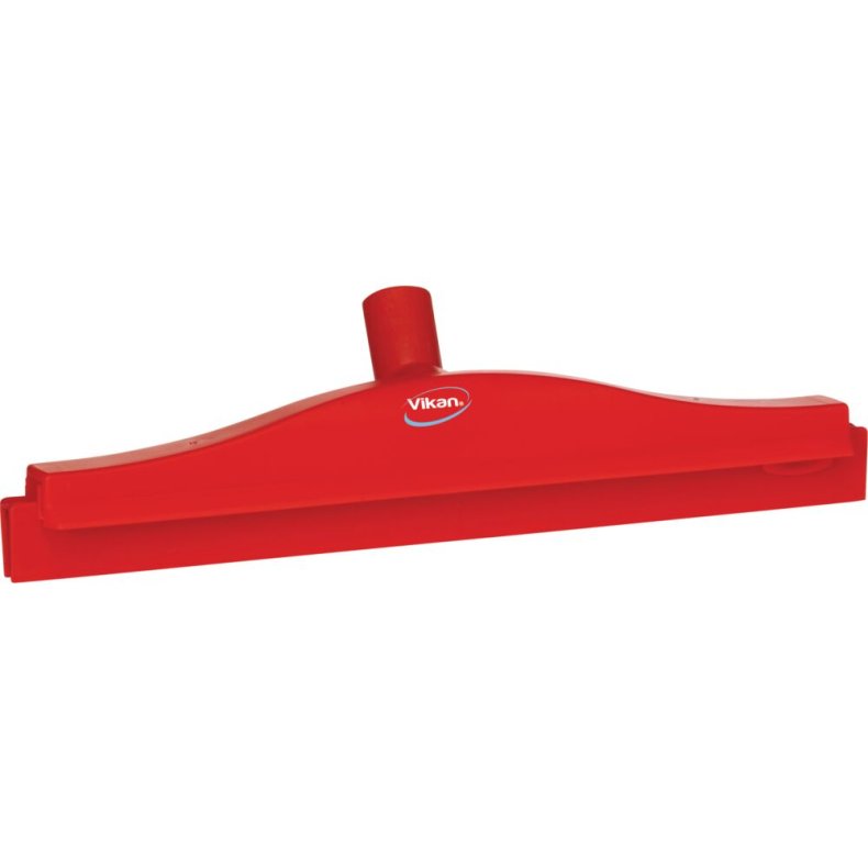 Gulvskraber, Vikan, 40,5x10x7,5cm, r�d, TPE gummi/PP, 40 cm, med drejeled og udskiftningskassette *Denne vare tages ikke retur*