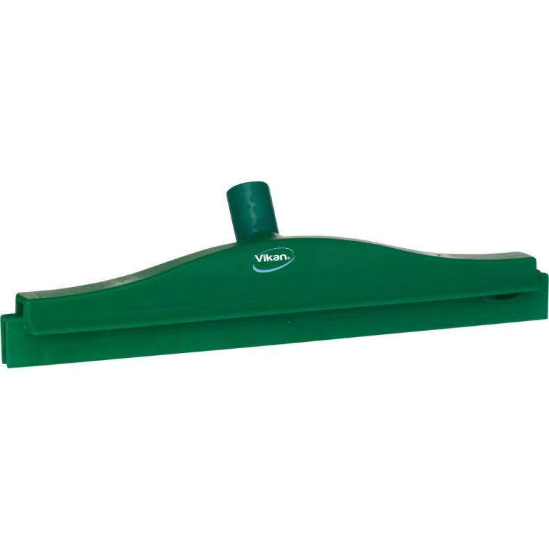 Gulvskraber, Vikan, 40,5x10x7,5cm, gr�n, TPE gummi/PP, 40 cm, med drejeled og udskiftningskassette *Denne vare tages ikke retur*