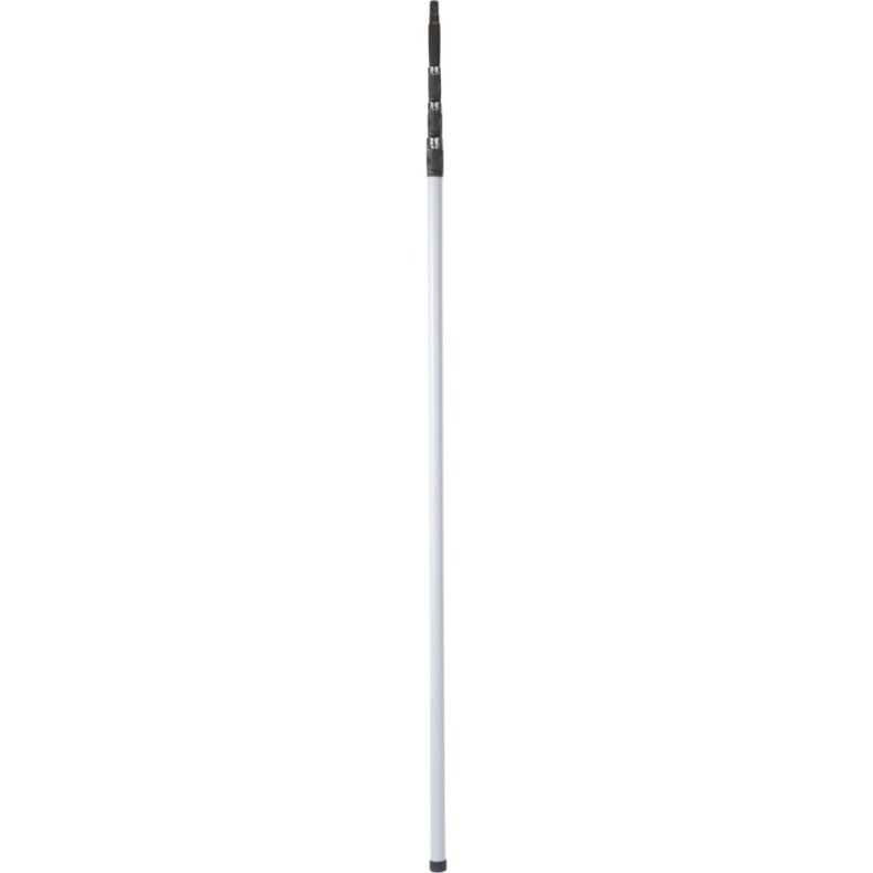 Teleskopskaft med gevind, Vikan, �3,4cm, gr�, glasfiber/PP, 188-600 cm