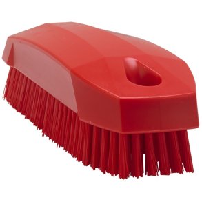 Negleb�rste, Vikan, 13x5x4cm, r�d, stive b�rsteh�r *Denne vare tages ikke retur*