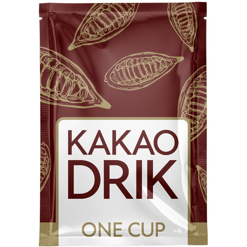 Chokoladedrik, BKI, 14% kakao, i portionsbrev, 22 g
