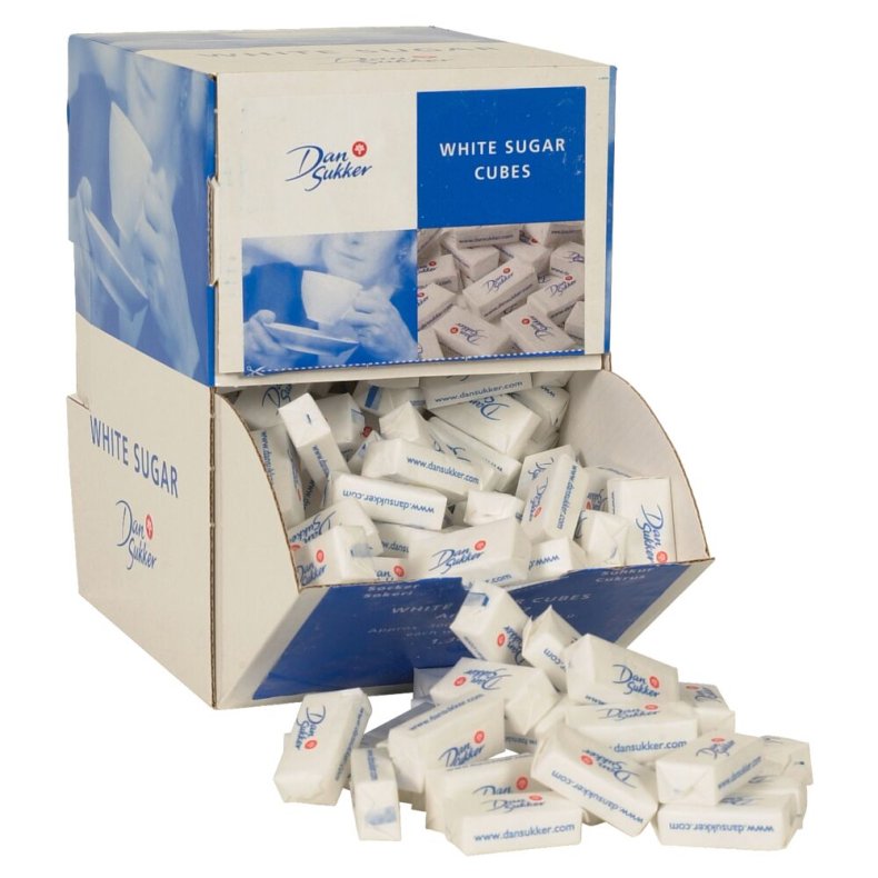 Sukker, Dansukker, hugget, 4,4 gr/pk, 227 stk � 2 stk/pk