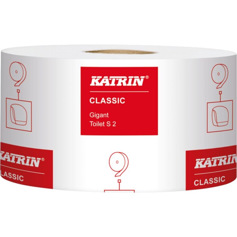 Jumborulle, Katrin, 2-lags, Mini, 200m x 9,8cm, �19cm, hvid, nyfiber