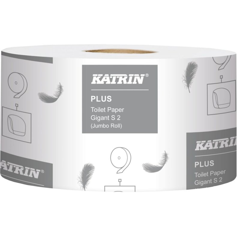 Jumborulle, Katrin Plus, 2-lags, Mini, 160m x 10cm, �18cm, hvid, nyfiber