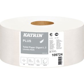 Jumborulle, Katrin Plus, 2-lags, Midi, 310m x 9,8cm, �24cm, hvid, nyfiber