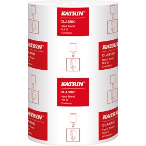 H�ndkl�derulle, Katrin Classic, 1-lags, Mini, 116m x 20,5cm, �13cm, hvid, blandingsfibre, uden hylse