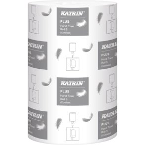 H�ndkl�derulle, Katrin Plus, 1-lags, Mini, 110m x 20,5cm, �13cm, hvid, nyfiber, uden hylse