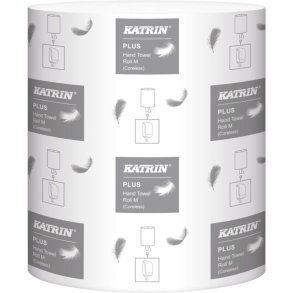 H�ndkl�derulle, Katrin Plus, 1-lags, Midi, 280m x 20,5cm, �19cm, hvid, nyfiber, uden hylse