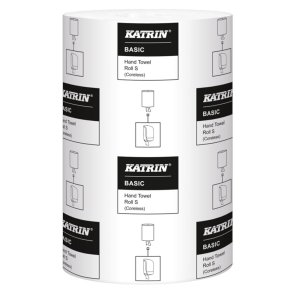 H�ndkl�derulle, Katrin Basic, 1-lags, Mini, 100m x 20,5cm, �13cm, ubleget, genanvendt papir, uden hylse