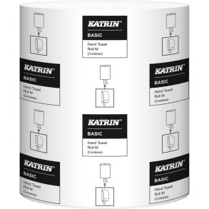 H�ndkl�derulle, Katrin Basic, 1-lags, Midi, 300m x 20,5cm, �19cm, ubleget, genanvendt papir, uden hylse