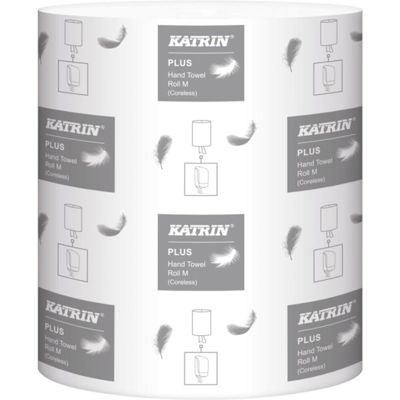 H�ndkl�derulle, Katrin Plus, 2-lags, Midi, 167m x 23cm, �19,5cm, hvid, nyfiber, uden hylse *Denne vare tages ikke retur*