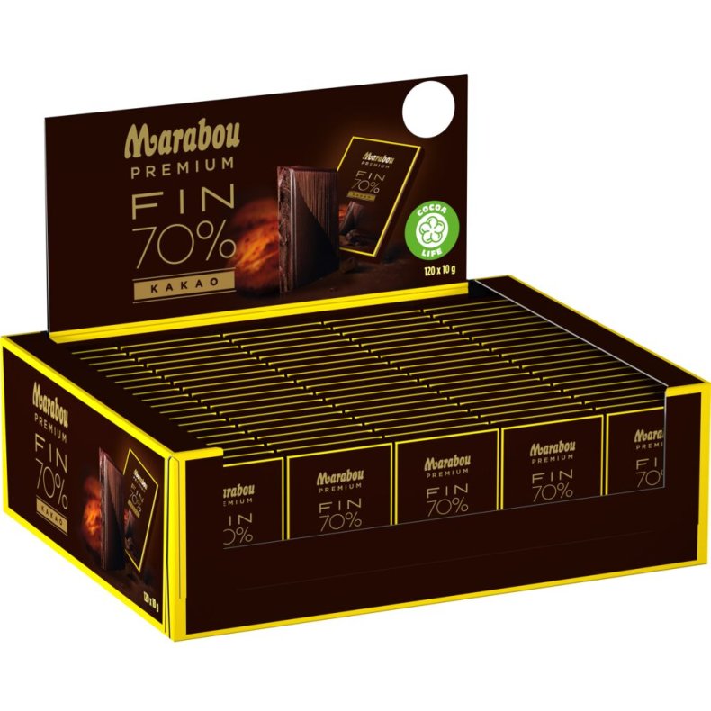 Chokolade, Marabou Premium Dark, gave�ske, 120 stk., 10 g