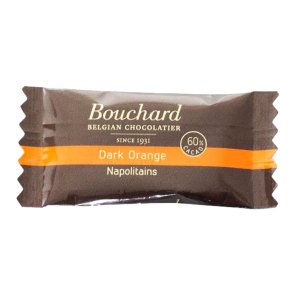 Chokolade, Bouchard, m�rk orange, 5 g *Denne vare tages ikke retur*