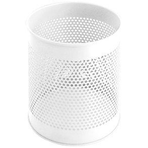 Papirkurv, V-Part, hvid, st�l, 15 l *Denne vare tages ikke retur*