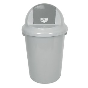 Affaldsspand, V-Part, gr�, plast, 47 l, til tungt affald, udend�rs